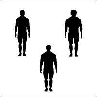 all 3 males body shapes