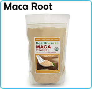 superfoods maca roots powder